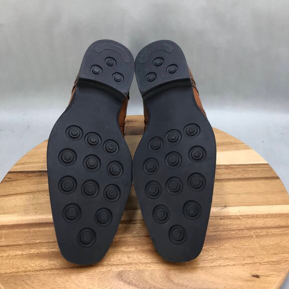 Elegant Brown Leather Derby Boots - Picture 7 of 7